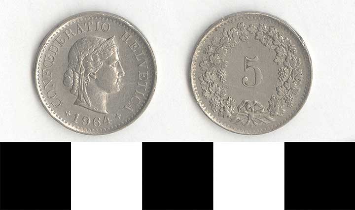 Thumbnail of Coin: Switzerland, 5 Rappen (1998.03.0486)