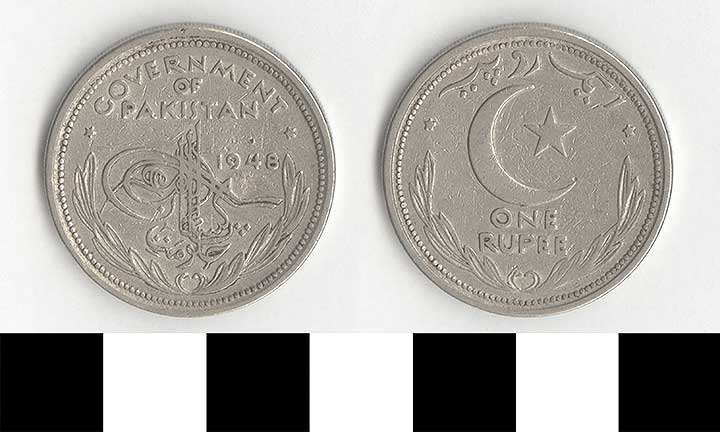 Thumbnail of Coin: Dominion of Pakistan, 1 Rupee (1998.03.0487)