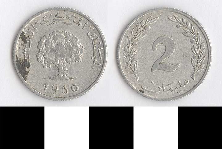 Thumbnail of Coin: Tunis, 2 Francs (1998.03.0511)