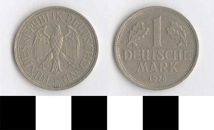 Thumbnail of Coin: West Germany, 1 Deutsche Mark (1998.03.0521)