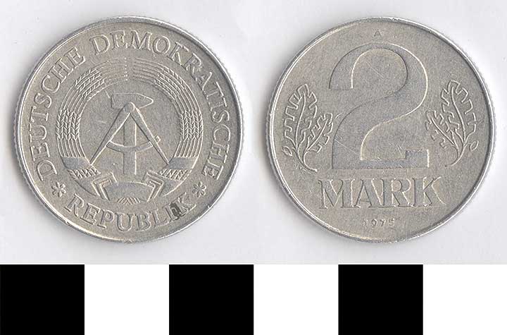 Thumbnail of Coin: East Germany, 2 Mark (1998.03.0522)