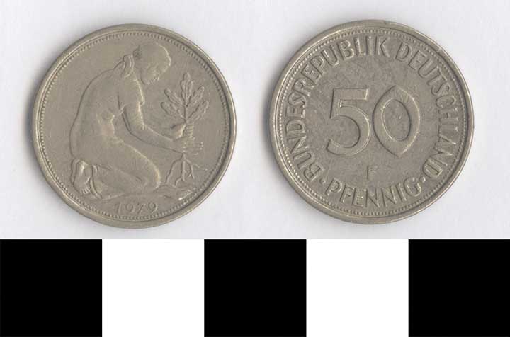 Thumbnail of Coin: West Germany, 50 Pfennigs (1998.03.0525)