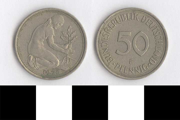 Thumbnail of Coin: West Germany, 50 Pfennigs (1998.03.0526)