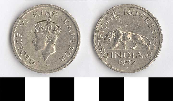 Thumbnail of Coin: British India or Republic of India, 1 Rupee (1998.03.0527)