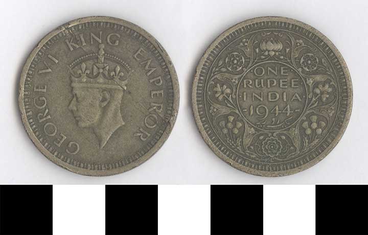 Thumbnail of Coin: British India or Republic of India, 1 Rupee (1998.03.0528)