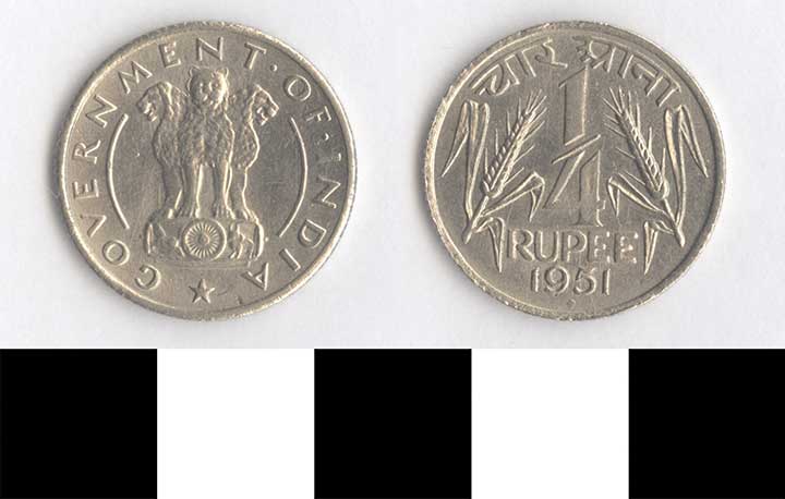 Thumbnail of Coin: Republic of India, 1/4 Rupee (1998.03.0532)