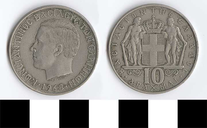 Thumbnail of Coin: Greece, 10 Drachmai (1998.03.0564)