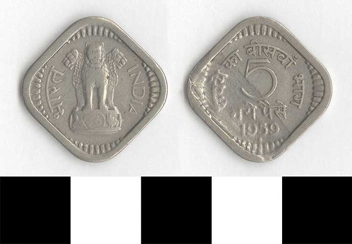 Thumbnail of Coin: Republic of India, 5 Paise (1998.03.0729)