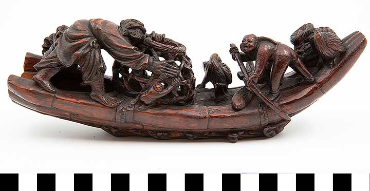 Thumbnail of Carving:  Two Fishermen (1999.13.0021)