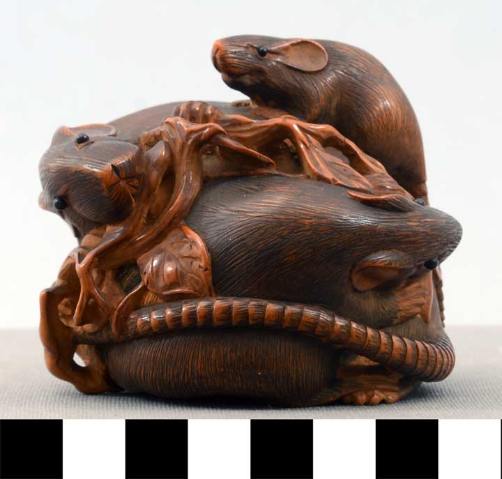 Thumbnail of Okimono: Group of Rats on a Vine (2002.18.0003)