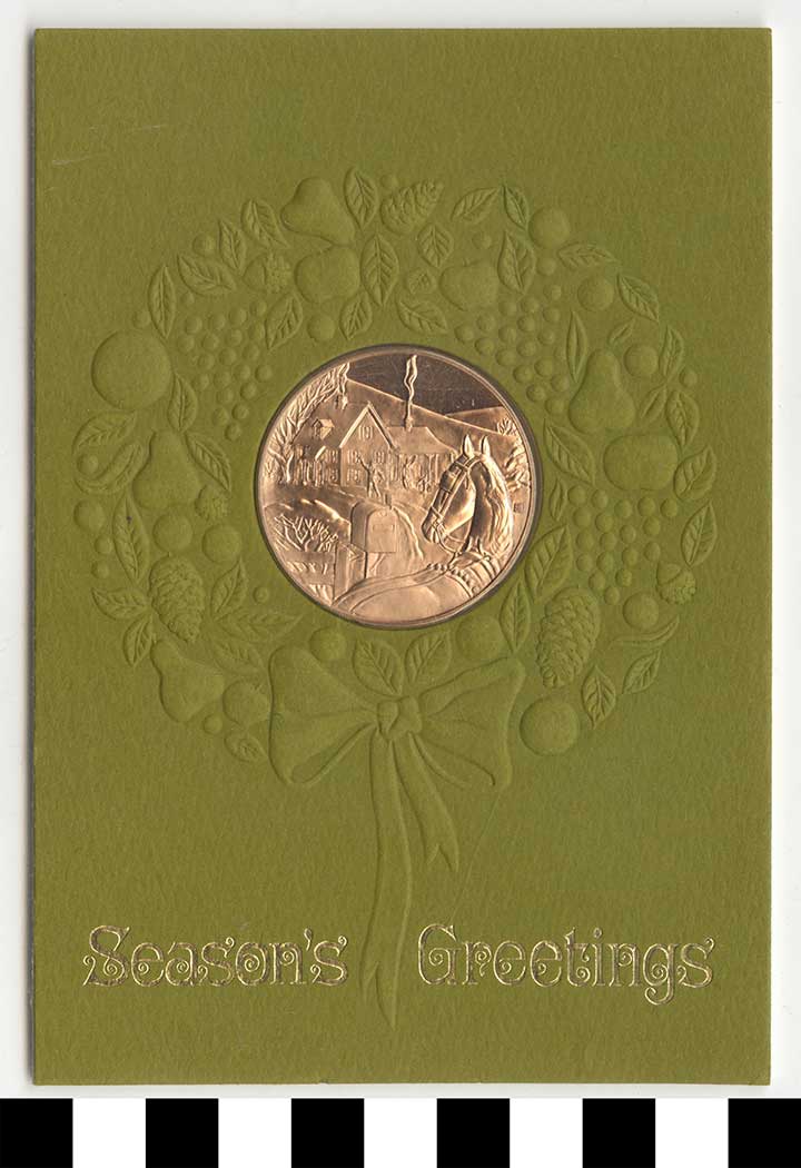 Thumbnail of Greeting Card with Medallion:  "Season