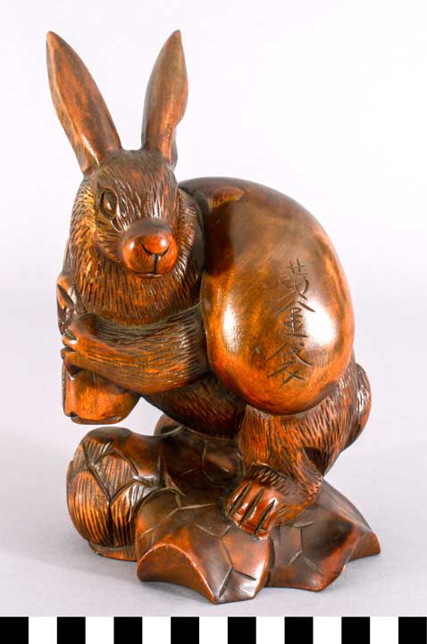 Thumbnail of Okimono: Hare Carrying a Sack (2004.13.0006)