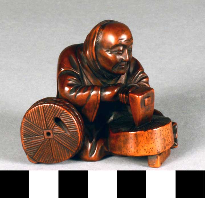 Thumbnail of Okimono: Stone Cutter (2004.13.0009)