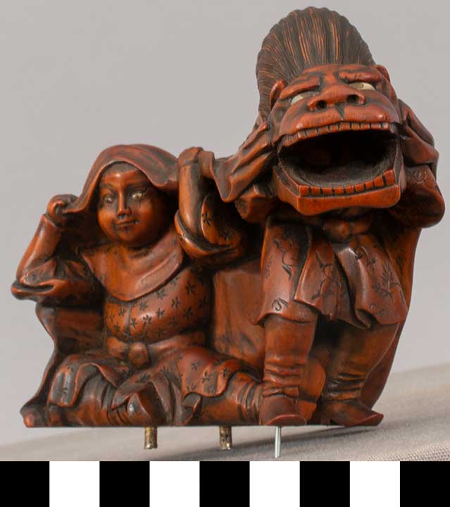 Thumbnail of Okimono: Karako, Tang Children, Chinese Children in Shishi-Mai, Lion Dance, Costume (2020.06.0047A)