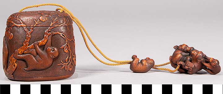 Thumbnail of Tonkotsu, Tobacco Box, Netsuke and Ojime: Monkeys (2020.06.0052)