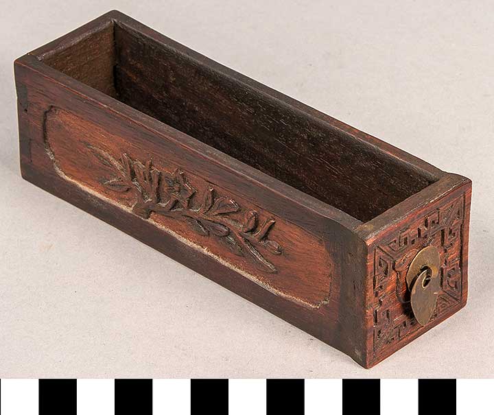 Thumbnail of Miniature Desk and Boxes: Left Drawer (2020.06.0155B)
