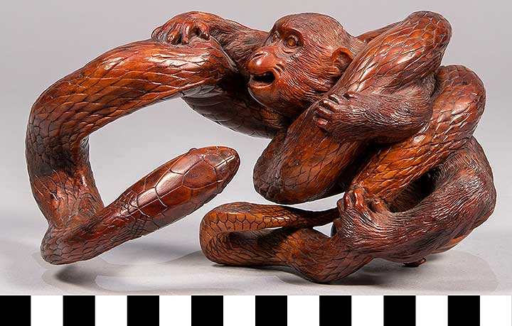Thumbnail of Okimono: Monkey Wrestling Snake (2020.06.0170)