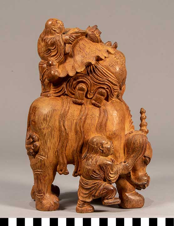 Thumbnail of HeHe Erxian Twins on Mythological Unicorn Like Animal (2020.06.0203)