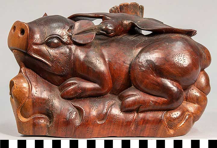 Thumbnail of Mingei, Folk Art: Boar and Bird (2020.06.0204)