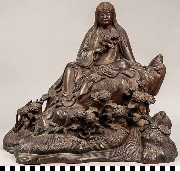 Thumbnail of Figurine: Sennin Kikujido or Keuh Tsze Tung, Boy Throwing Chysanthemums (2020.06.0214)