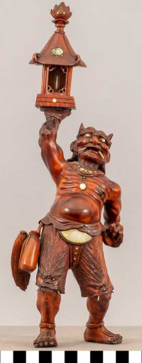 Thumbnail of Carving: Oni with Lantern (2020.06.0236A)