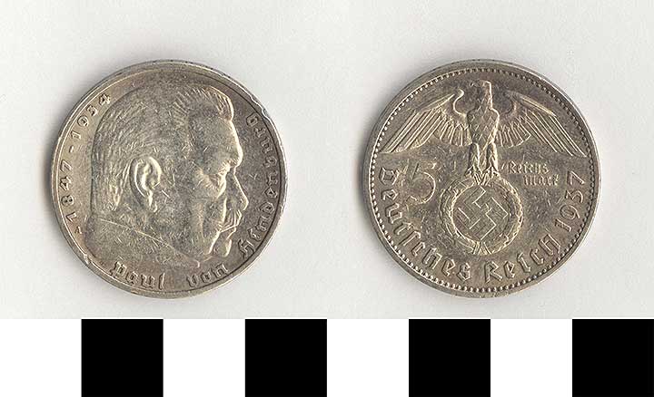 Thumbnail of Coin: Germany, 5 Reichsmark (2021.04.0003)