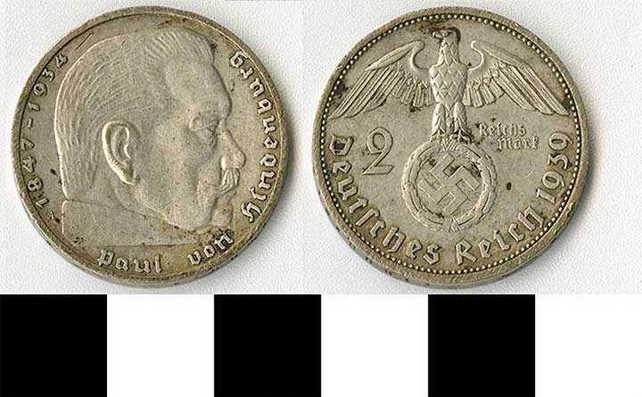 Thumbnail of Coin: Germany, 2 Reichsmark (2021.04.0005)