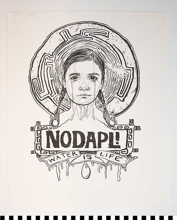 Thumbnail of Original Art: NO DAPL (2024.03.0002)