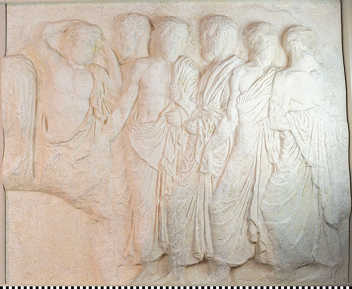 Thumbnail of Plaster Cast of North Parthenon Frieze Panel - Group of Six Thallophone (1911.03.0006)