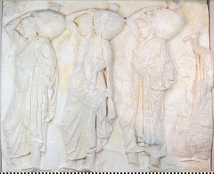 Thumbnail of Plaster Cast of North Parthenon Frieze Panel - Four Wine Carriers (1911.03.0007)