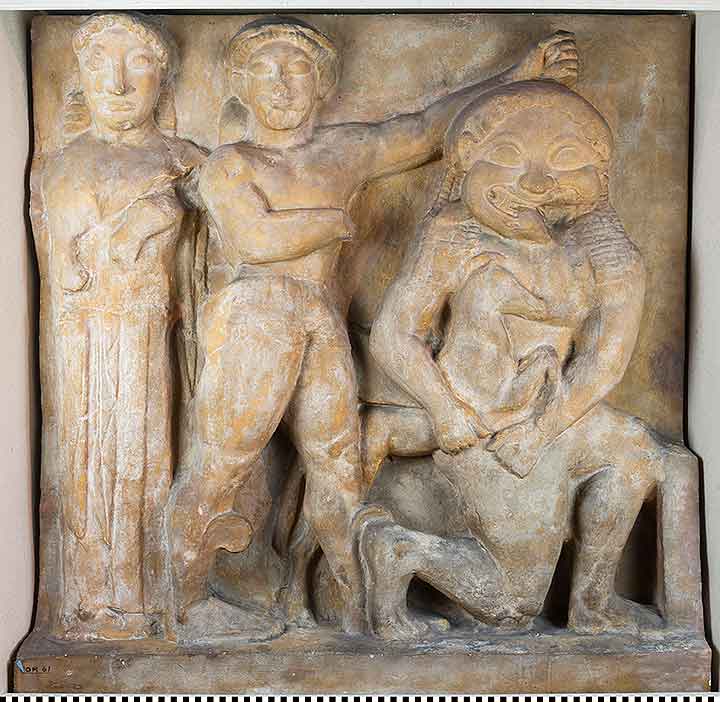 Thumbnail of Plaster Cast Frieze of Metope: Perseus Beheading Medusa in Front of Athena (1914.04.0011)