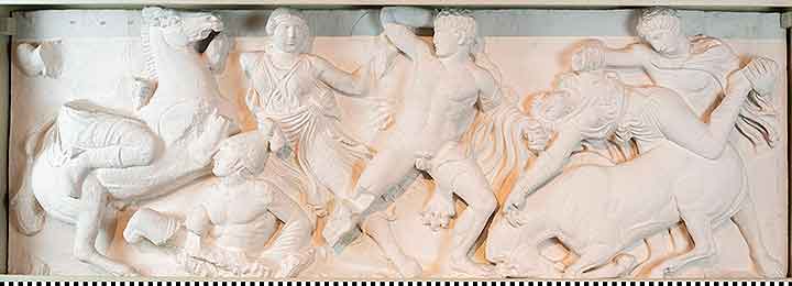 Thumbnail of Plaster Cast of Temple of Apollo Frieze: Battle of the Greeks and Amazons (1916.05.0002)