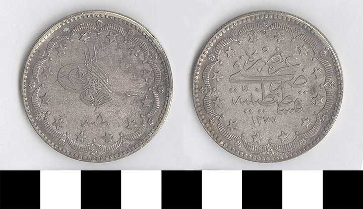 Thumbnail of Coin: Ottoman Empire, 20 piastres (1971.15.0420)
