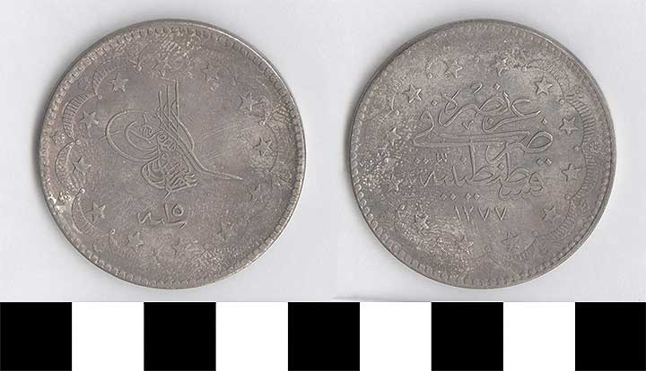 Thumbnail of coin-crown: Ottoman 20 piastres (1971.15.0421)