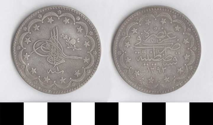 Thumbnail of Coin: Ottoman Empire, 20 piastres (1971.15.0422)