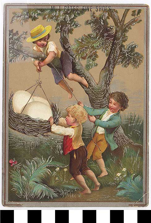 Thumbnail of Business Advertisement Card: "M. J. Cates Fine Shoes" (1972.21.0083)