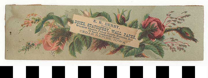 Thumbnail of Business Advertisement Card: E.R. Derby (1972.21.0107)