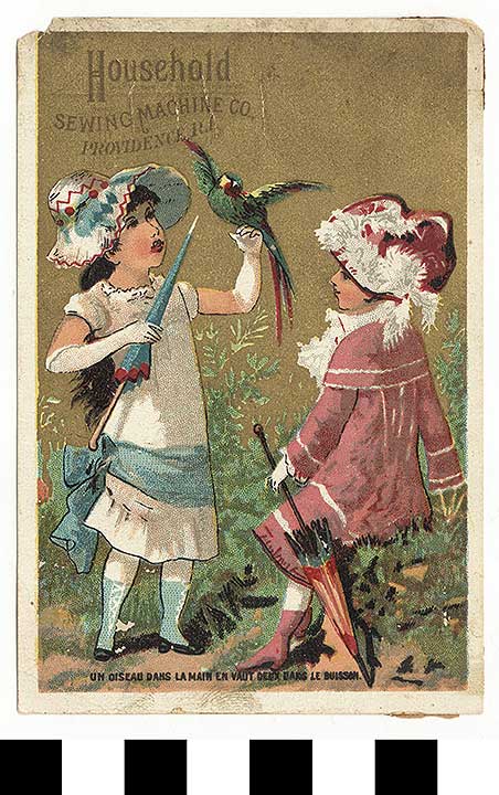 Thumbnail of Business Advertisement Card: Household Sewing Machine Co.  (1972.21.0147)