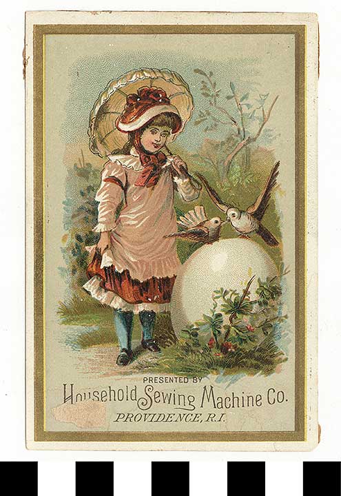 Thumbnail of Business Advertisement Card: Household Sewing Machine Co. (1972.21.0152)