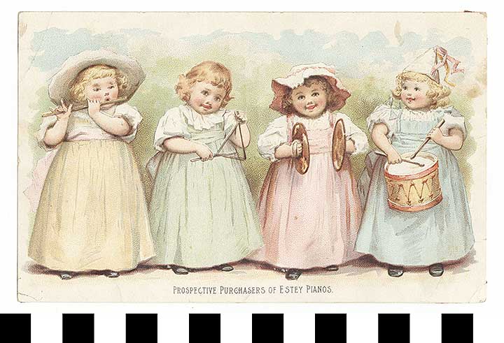 Thumbnail of Business Advertisement Card: Estey Pianos (1972.21.0176)