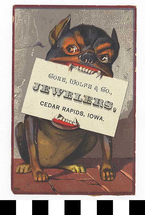 Thumbnail of Business Advertisement Card: "Cone, Wolfe & Co., Jewelers" (1972.21.0204)