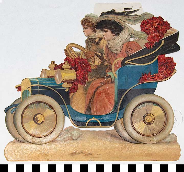 Thumbnail of Greeting Card: Women in Car (1972.21.0212)
