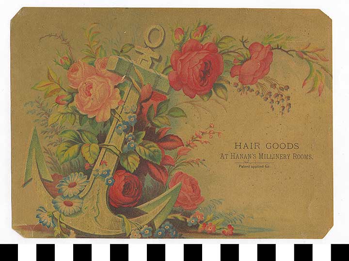 Thumbnail of Business Advertisement Card: Hair Goods (1972.21.0216)