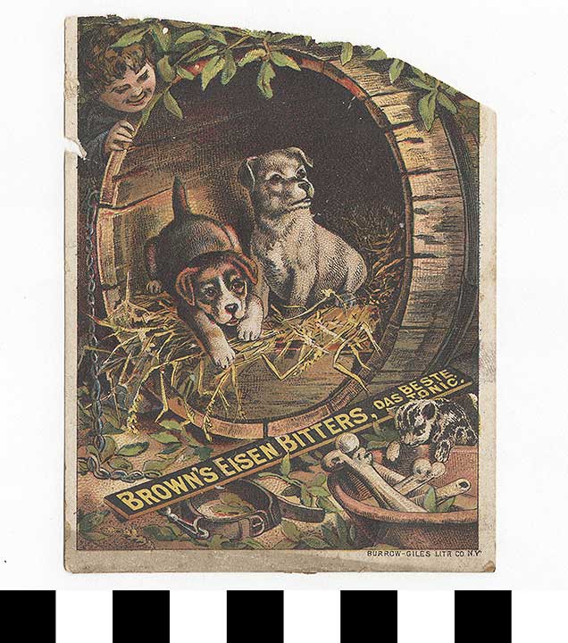 Thumbnail of Business Advertisement Card:  Brown