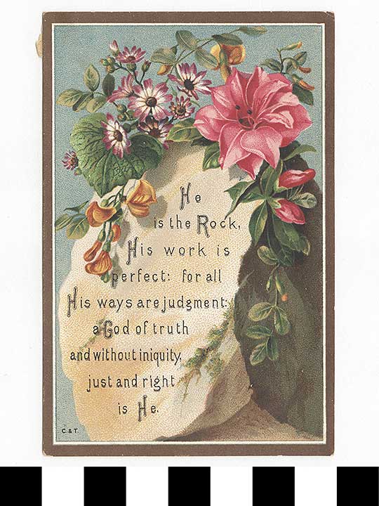 Thumbnail of Greeting Card: "He is the Rock" (1972.21.0240)