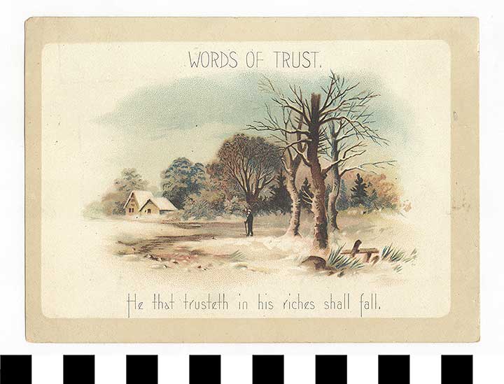 Thumbnail of Greeting Card: Words of Trust (1972.21.0242)