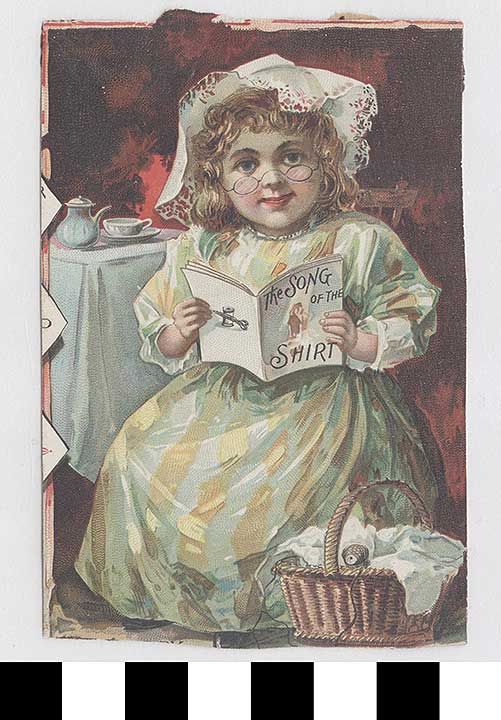 Thumbnail of Blank Card:  Girl Reading (1972.21.0358)