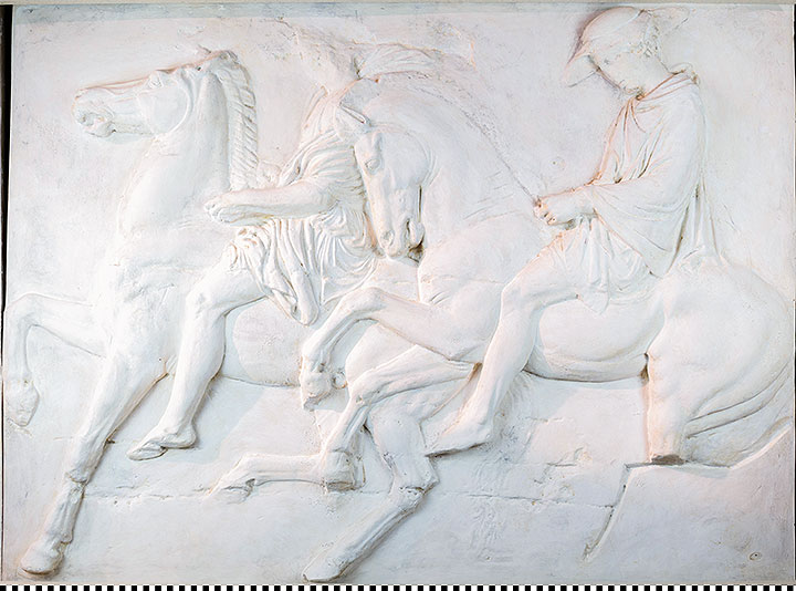 Thumbnail of Plaster Cast of West Parthenon Frieze Panel: Two Men on Horseback (1982.11.0001)