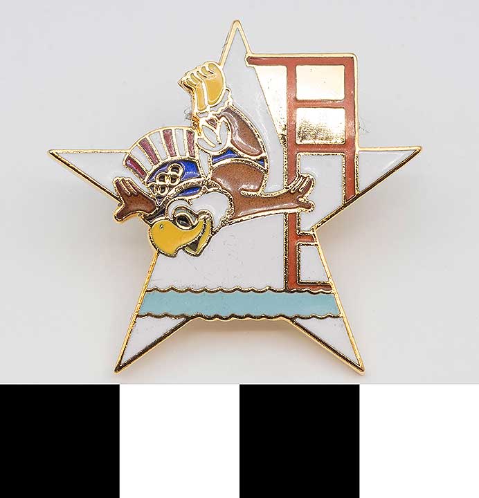 Thumbnail of Commemorative Olympic Pin Set: Eagle Diver, White Star (1984.04.0001AC)