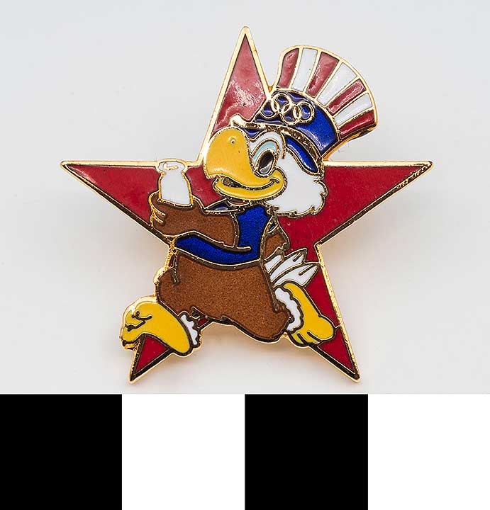Thumbnail of Commemorative Olympic Pin Set: Eagle, Red Star (1984.04.0001D)